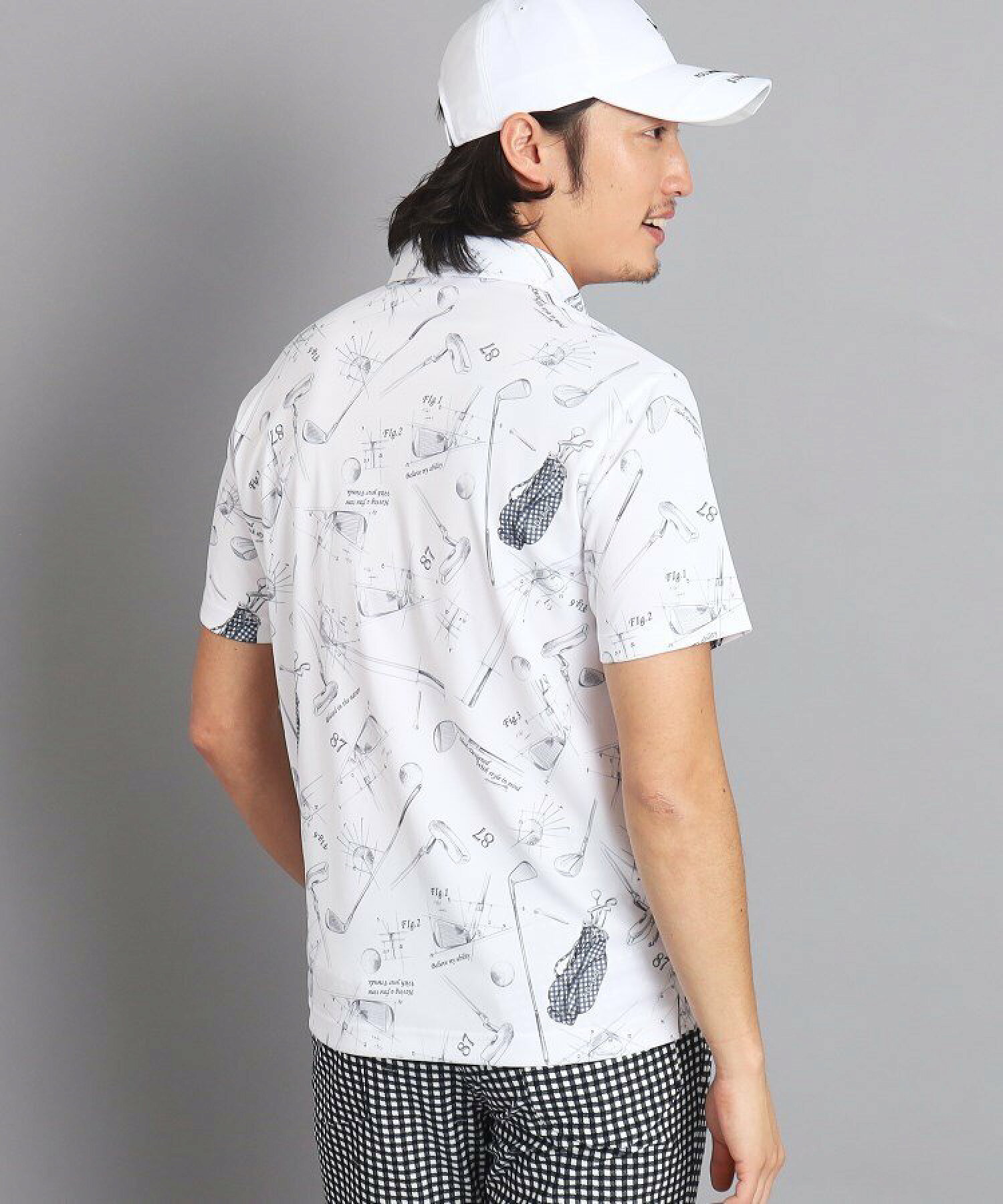【UVカット/吸水速乾/遮熱】ゴルフギアデザイン 半袖ポロシャツ